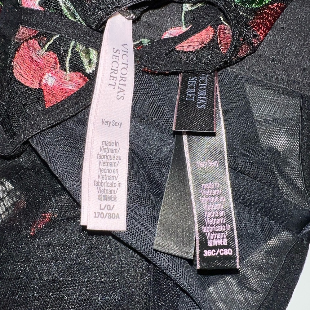 Nwot Cherry Lingerie Set - image 7